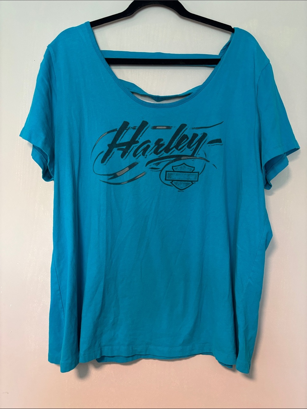 Harley-Davidson Turquoise Short Sleeve Logo Tee